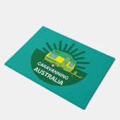 Australische Caravanning | Aussie Caravaner | Camp Fußmatte (Schrägansicht)