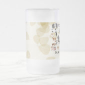 Australische Collage Mattglas Bierglas (Mittel)