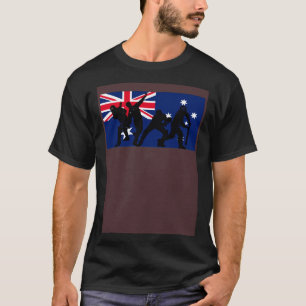 Australische Cricketspieler australische Flagge T-Shirt