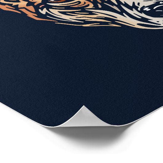 Australische Dingo Wildlife Print | Dingo Print Poster (Ecke)