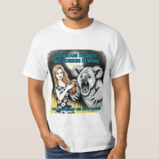 Australische Dropbear & Wombat Wrongs T-Shirt