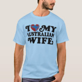Australische Ehefrau T-Shirt (Vorderseite)