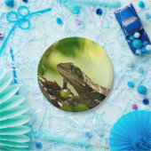 Australische Eidechse, die zwischen Blätter, 7" Pappteller (Party)