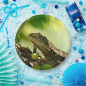 Australische Eidechse, die zwischen Blätter, 9" Pappteller (Party)