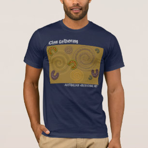 Australische eingeborene Kunst - das T-Shirt der