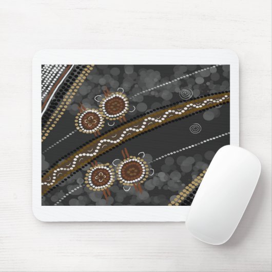 Australische eingeborene Kunst - verlorene Stämme Mousepad (Mit Mouse)