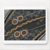 Australische eingeborene Kunst - verlorene Stämme Mousepad (Vorne)