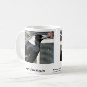 Australische Elster Kaffeetasse (Vorderseite Links)
