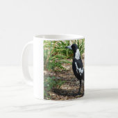 Australische Elster-Tasse Kaffeetasse (Vorderseite Links)