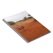 Australische Emu im Outback-Notebook Notizblock (Rechte Seite)
