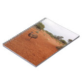 Australische Emu im Outback-Notebook Notizblock (Linke Seite)
