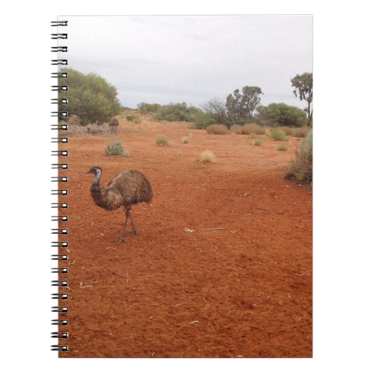 Australische Emu im Outback-Notebook Notizblock (Vorderseite)