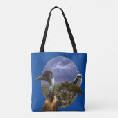Australische Emu und Kookaburra, Tasche (Rückseite)