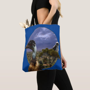 Australische Emu und Kookaburra, Tasche