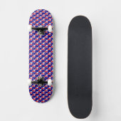 Australische Flag Colors Hearts Pattern Patriotic Skateboard (Vorderseite)