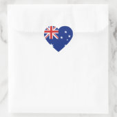 Australische Flag-Heftpflaster Herz-Aufkleber (Tasche)