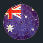 Australische Flagge antiquiertes Dartboard Dartscheibe<br><div class="desc">Ein einzigartiger antiker Stil Australien Fahne Dartboard in Rot,  Weiß und Blau. Entworfen unter der Flagge von Australien und ein wenig Vintage Behandlung. Hergestellt von Sarah Trett. Das Hotel liegt sehr zentral und ist sehr zentral gelegen. Das Zimmer war sehr sauber und das Frühstück war sehr gut.</div>