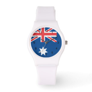 Australische Flagge Armbanduhr