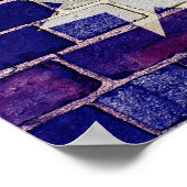 Australische Flagge auf einer Ziegelmauer Poster (Ecke)