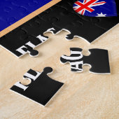 Australische Flagge & Australien/Australien Puzzle (Seite)