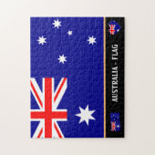 Australische Flagge & Australien/Australien Puzzle (Vertikal)