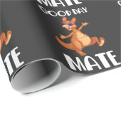 Australische Flagge Australien Kangaroo Geschenkpapier (Rolleneckpunkt)