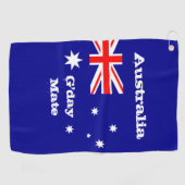 Australische Flagge & Australien - Reisen, Urlaub Golfhandtuch (Horizontal)