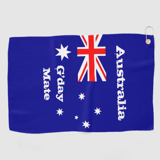Australische Flagge & Australien - Reisen, Urlaub Golfhandtuch (Horizontal)