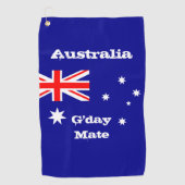 Australische Flagge & Australien - Reisen, Urlaub Golfhandtuch (Vorderseite)