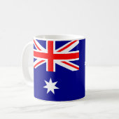 (Australische) Flagge Australiens Kaffeetasse (Vorderseite Links)