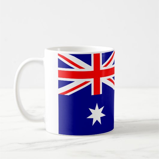 (Australische) Flagge Australiens Kaffeetasse (Links)