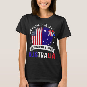 Australische Flagge Australische Roots USA T-Shirt