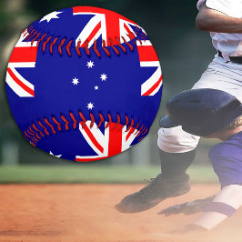 Australische Flagge & Australische Sport /Baseball Baseball
