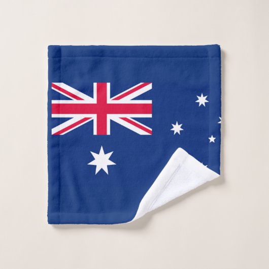 Australische Flagge Badhandtuch Set (Waschlappen)