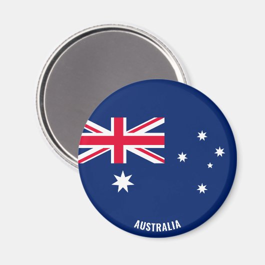 Australische Flagge Charming Patriotic Magnet (Vorderseite/Rückseite)