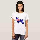 Australische Flagge - Cocker spaniel T-Shirt (Vorne ganz)