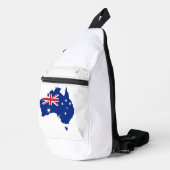 Australische Flagge Crossbody Bag (Rechte Ecke)