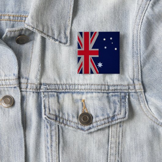 Australische Flagge Design Carbon Fiber Style Button (Beispiel)