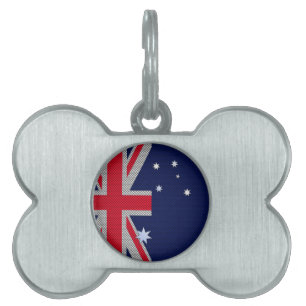 Australische Flagge Design Carbon Fiber Style Tiermarke