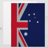 Australische Flagge Design Carbon Fibre Chrome Sty (Vorne/Hinten)