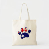 Australische Flagge Dog Paw Print Tragetasche (Vorne)