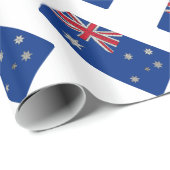Australische Flagge Einzigartige Originalkunst Geschenkpapier (Rolleneckpunkt)
