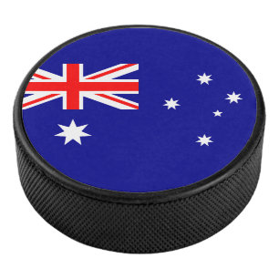 australische Flagge Eishockey Puck