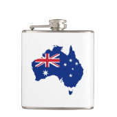 Australische Flagge Flachmann (Vorderseite)