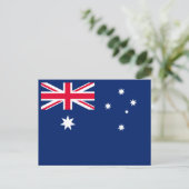Australische Flagge, Flagge Australiens Postkarte (Stehend Vorderseite)