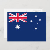 Australische Flagge, Flagge Australiens Postkarte (Vorne/Hinten)