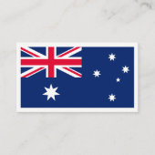 Australische Flagge, Flagge Australiens Visitenkarte (Vorderseite)