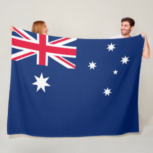 Australische Flagge Fleecedecke