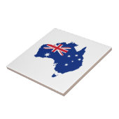 Australische Flagge Fliese (Seite)