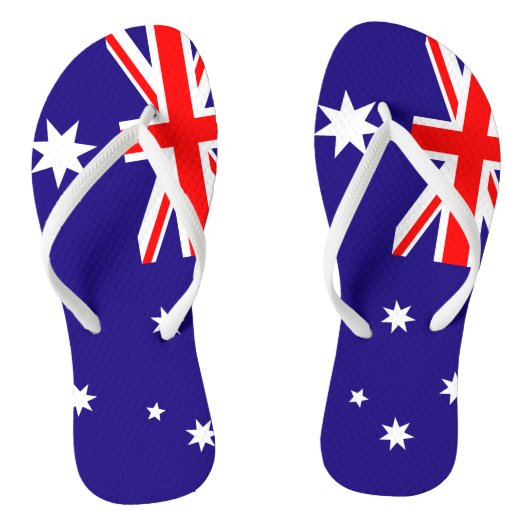 Australische Flagge Flip Flops für Männer und Frau Badesandalen (Fußbett)